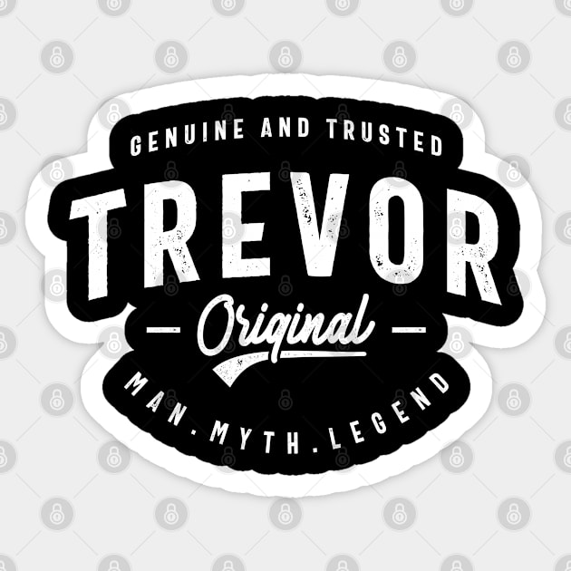 Trevor Personalized Name Birthday Sticker by cidolopez